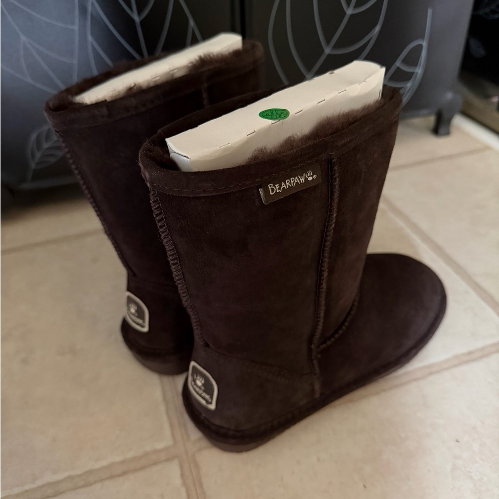 BearPaw Dark Brown Boots Size 6